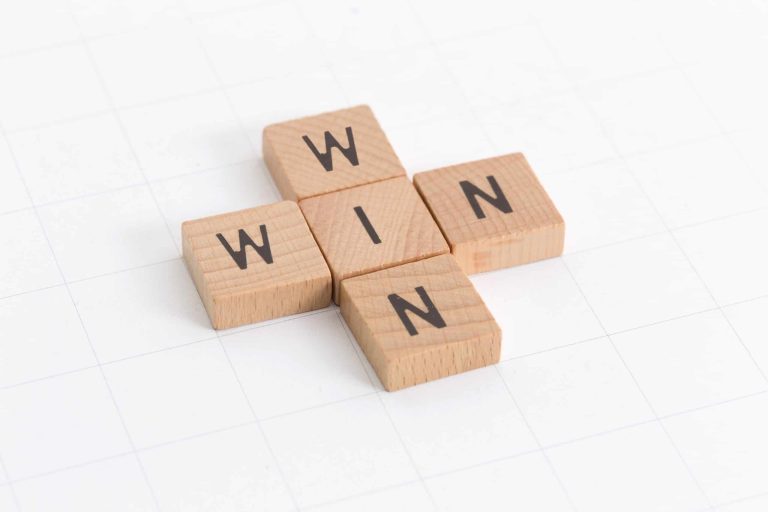 win win blocks demonstrating business scenario thanks to business coaching opportunity